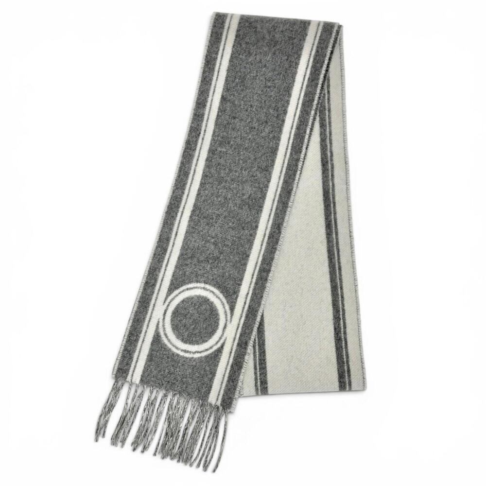 HERMES Gray Scarf